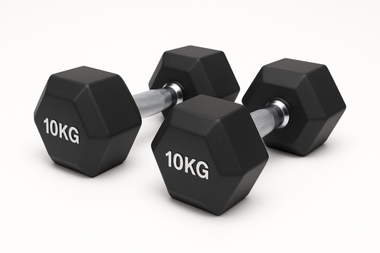 Everfit 20Kg Hex Dumbbells Set Dumbbell Weights Lifting Bench Gym Workout 2X10Kg